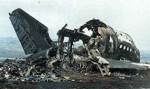 Resterna av KLM:s plan